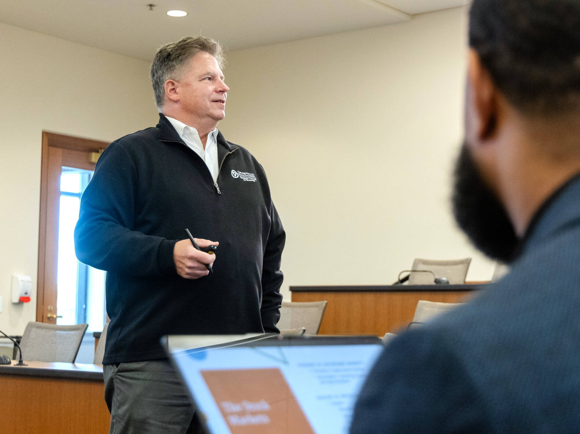 Martin Axelrod Teaching in the EMBA Classroom
